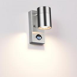 Odeon light 4388/1W HIGHTECH ODL23 633 нерж. сталь/металл/пвх стойкий к УФ излючениюНастенный светильник с датчиком движения IP44 LED GU10 7W MOTTO  - 3 купить